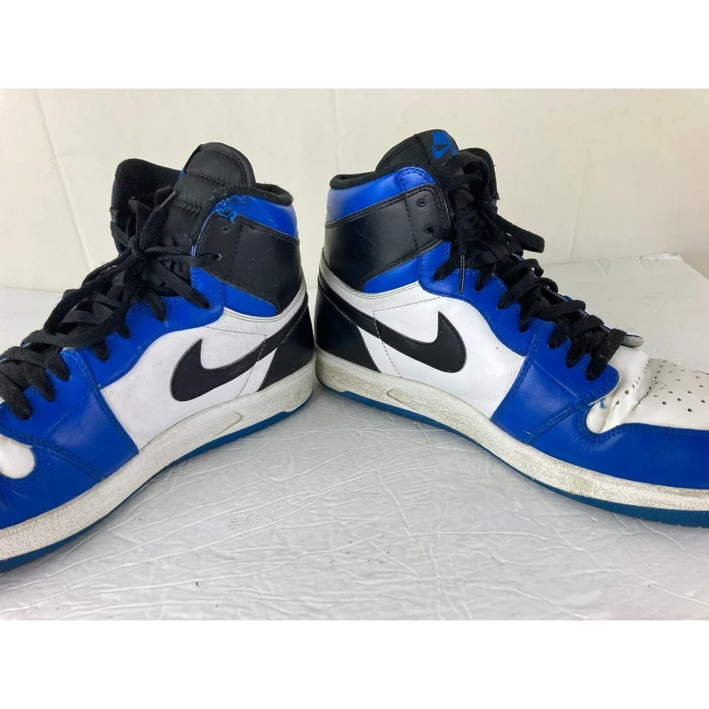 Jordan 1 Retro High Men 12 Blue White Black Good Game Royal 555088-403 Athletic